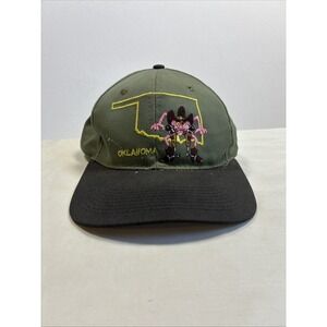 Vintage 1993 Annco Oklahoma Pink Panther Snapback Cap Oklahoma Cowboy Cartoon